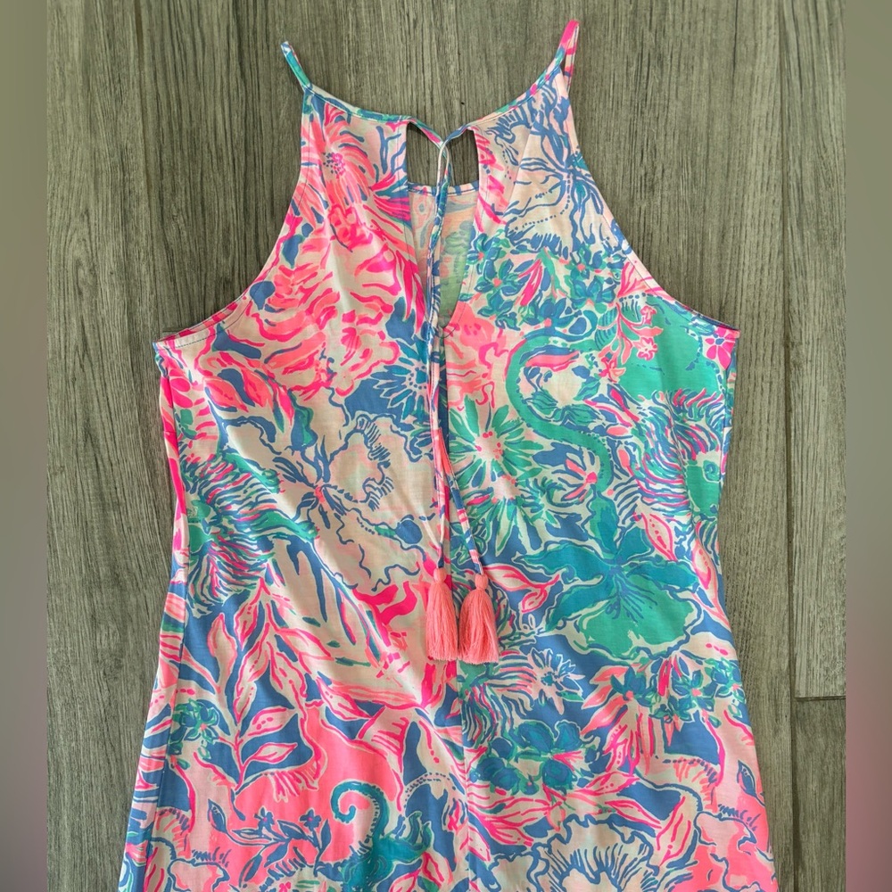 Lilly Pulitzer Margot Dress, in Blue Peri - Viva La Lilly, Small, NWT - Picture 4 of 5